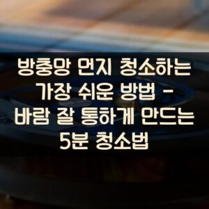 방충망 먼지 청소하는 가장 쉬운 방법 - 바람 잘 통하게 만드는 5분 청소법 방충망 먼지 청소하는 가장 쉬운 방법 - 바람 잘 통하게 만드는 5분 청소법