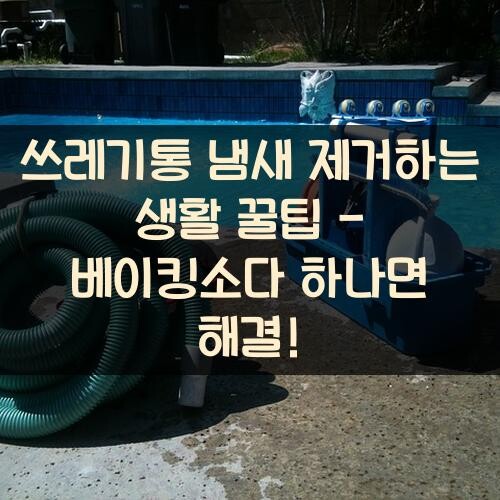 쓰레기통 냄새 제거하는 생활 꿀팁 - 베이킹소다 하나면 해결!